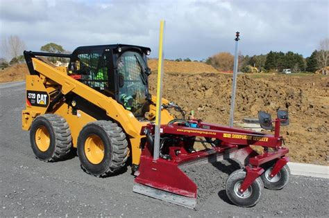 cat skid steer grader attachment